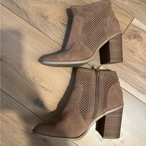 Brown booties